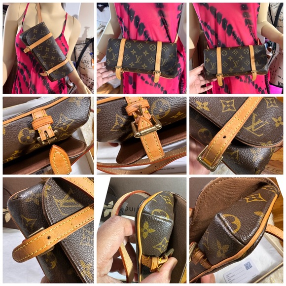 Louis Vuitton Pochette Marel belt -waist bag monogram with Box and card Auth. - Picture 3 of 16